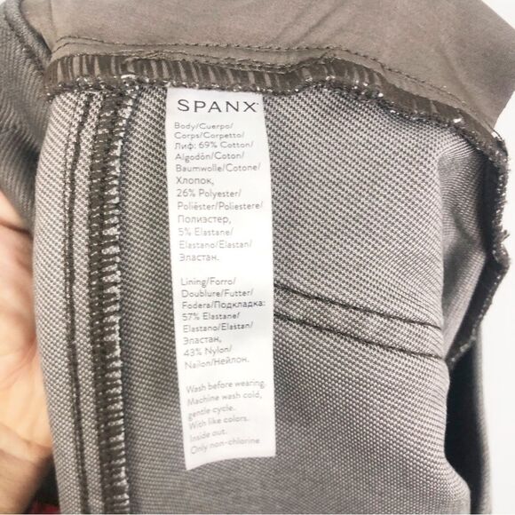 SPANX | Brown Jean-ish Ankle Pants Jeggings in Rich Cocoa Women’s Size Medium - Picture 9 of 9